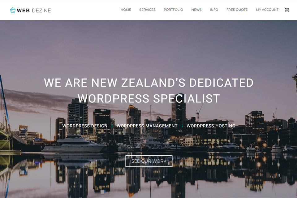 web dezine review interface
