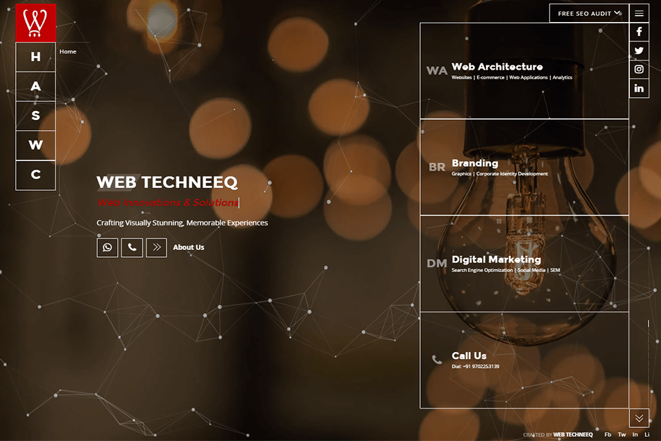 web techneeq interface