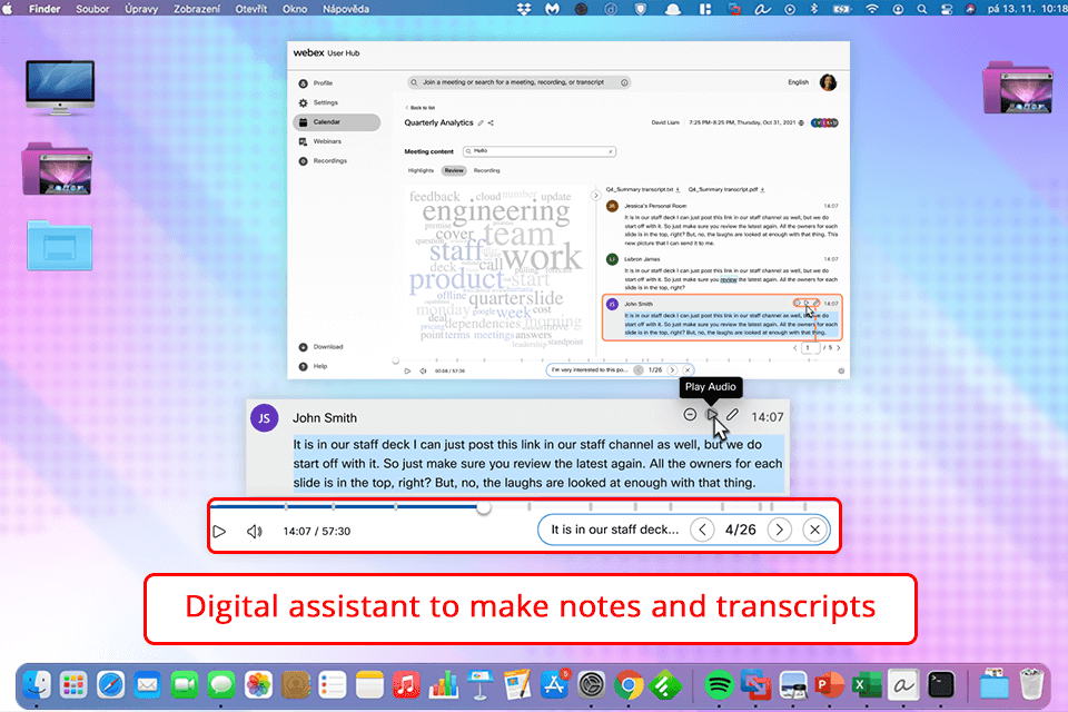 webex recorder for mac screen