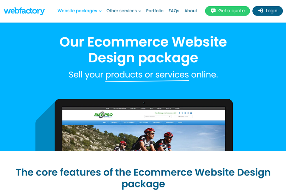 webfactory co uk ecommerce website builder