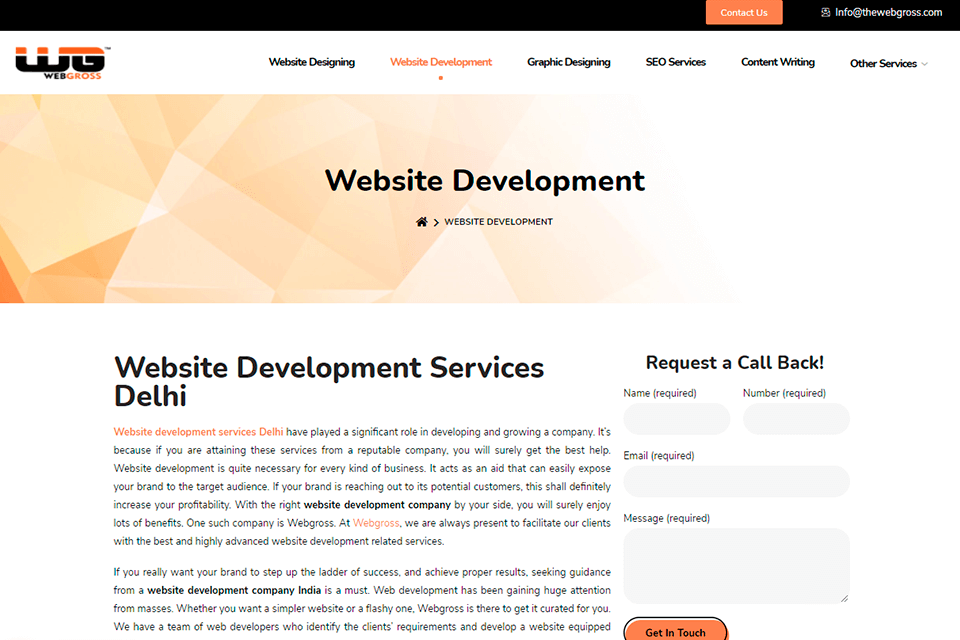 webgross website development