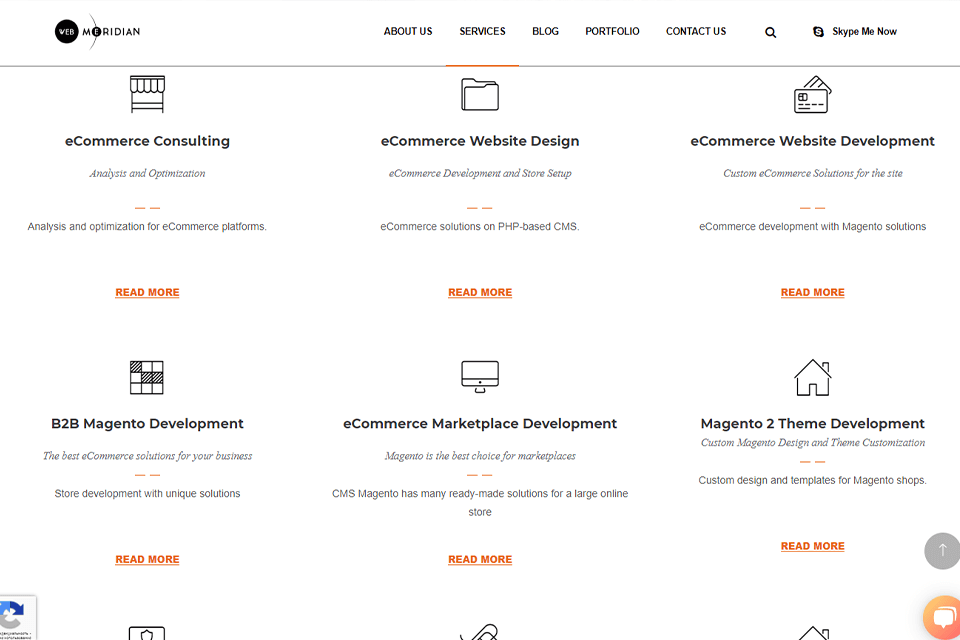 webmeridian development