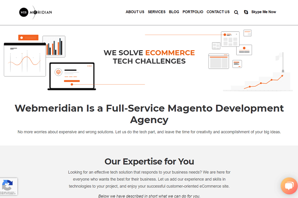webmeridian interface