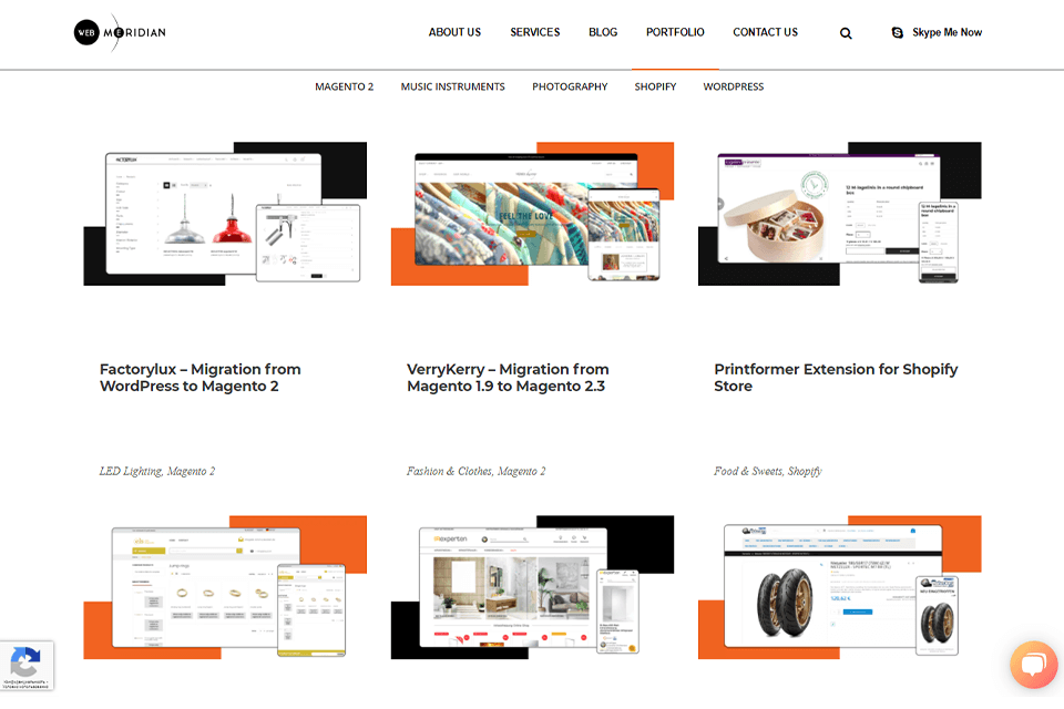 webmeridian portfolio