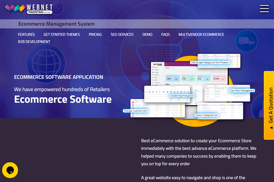 webnet ecommerce software