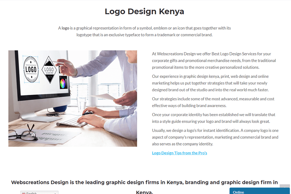 webscreations design review logo