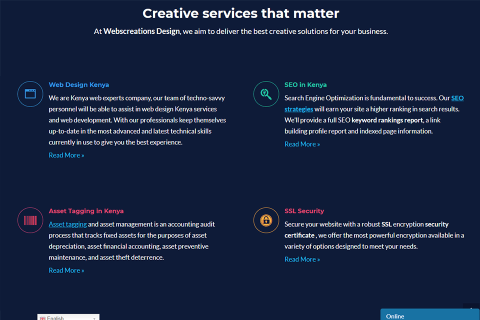 webscreations design review services