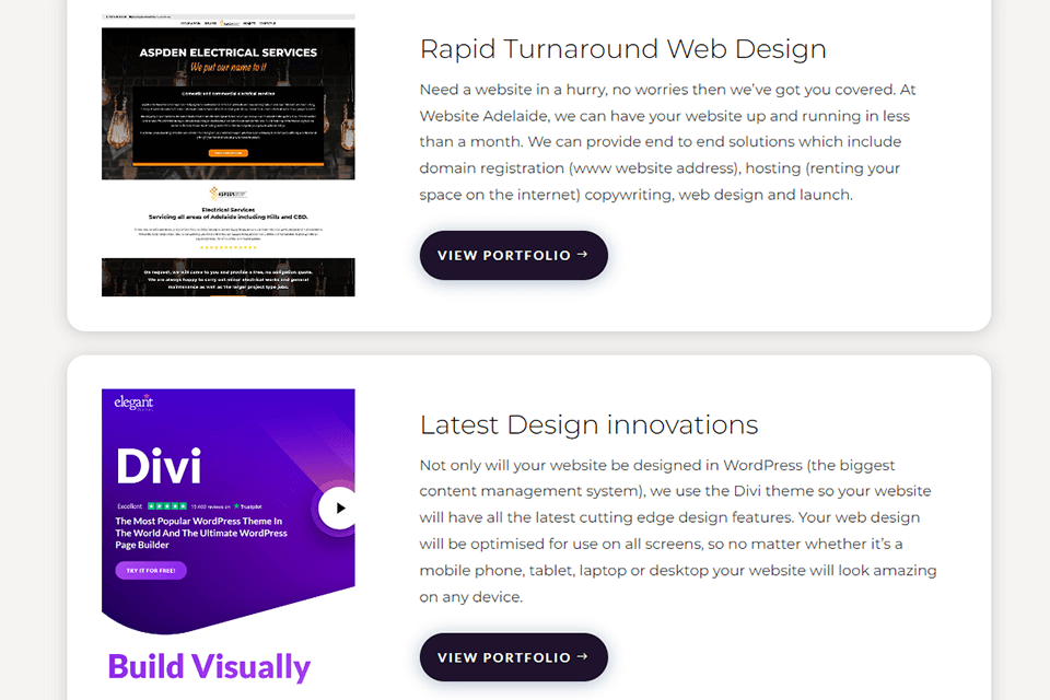 website adelaide accelerated web design