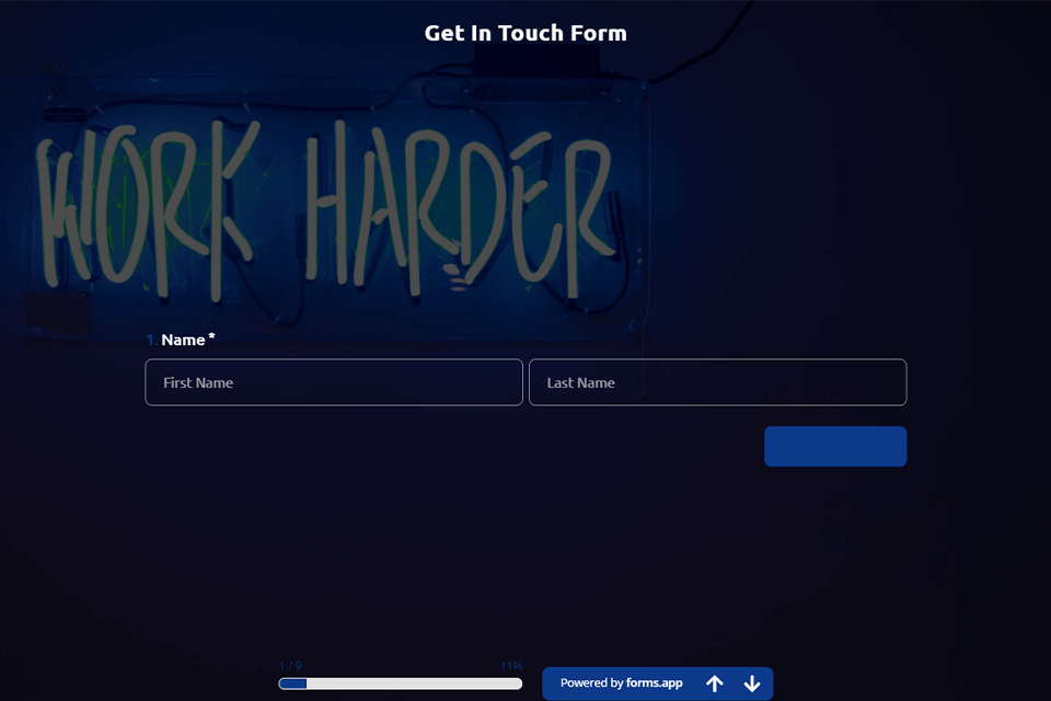 website contact form examples