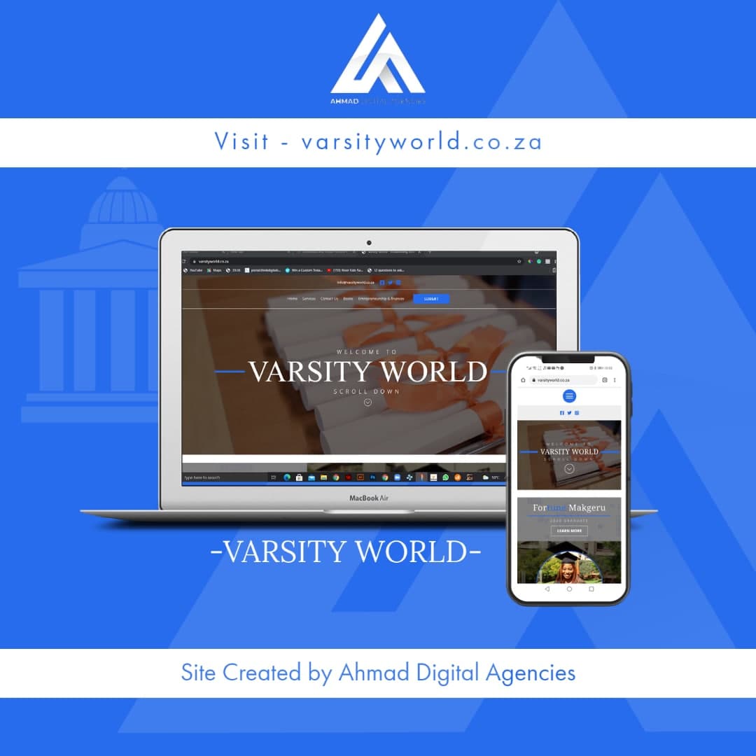 ahmad digital agencies website design example