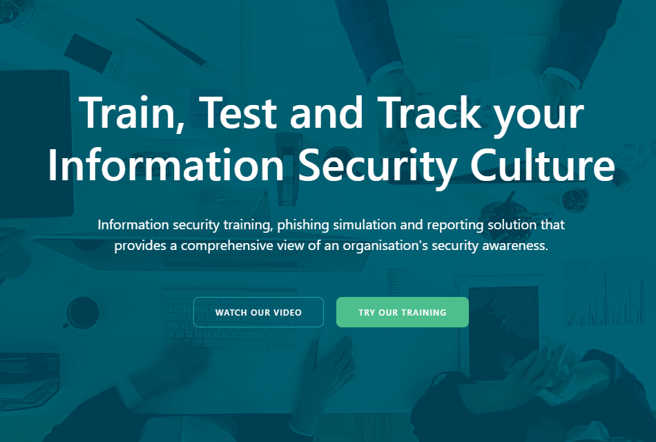 website hero image cta