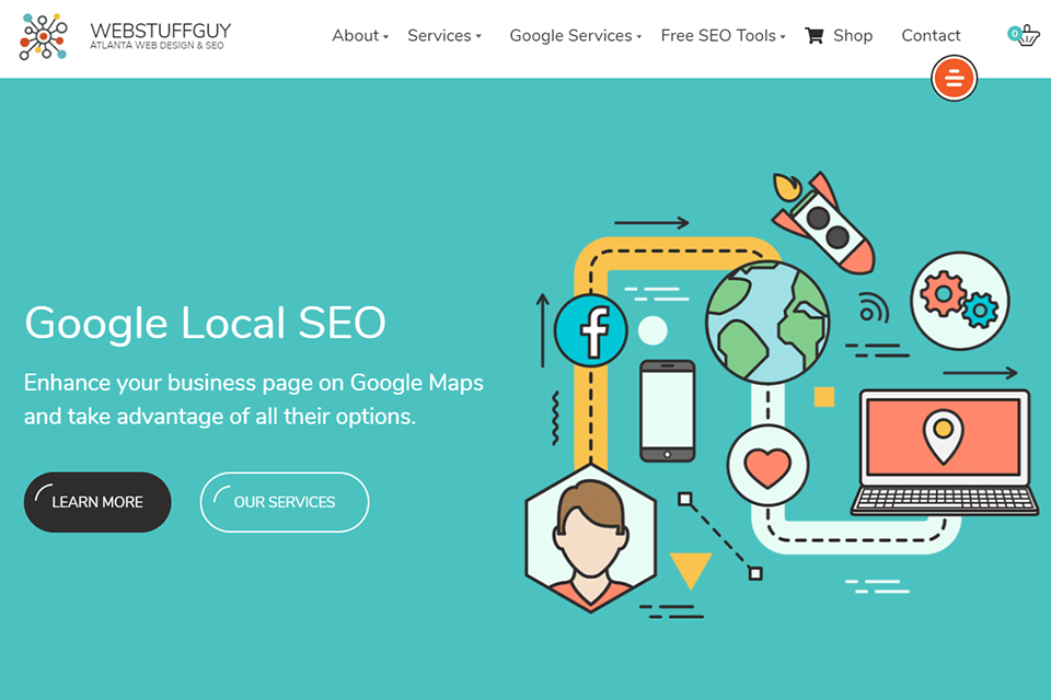 webstuffguy website design company interface