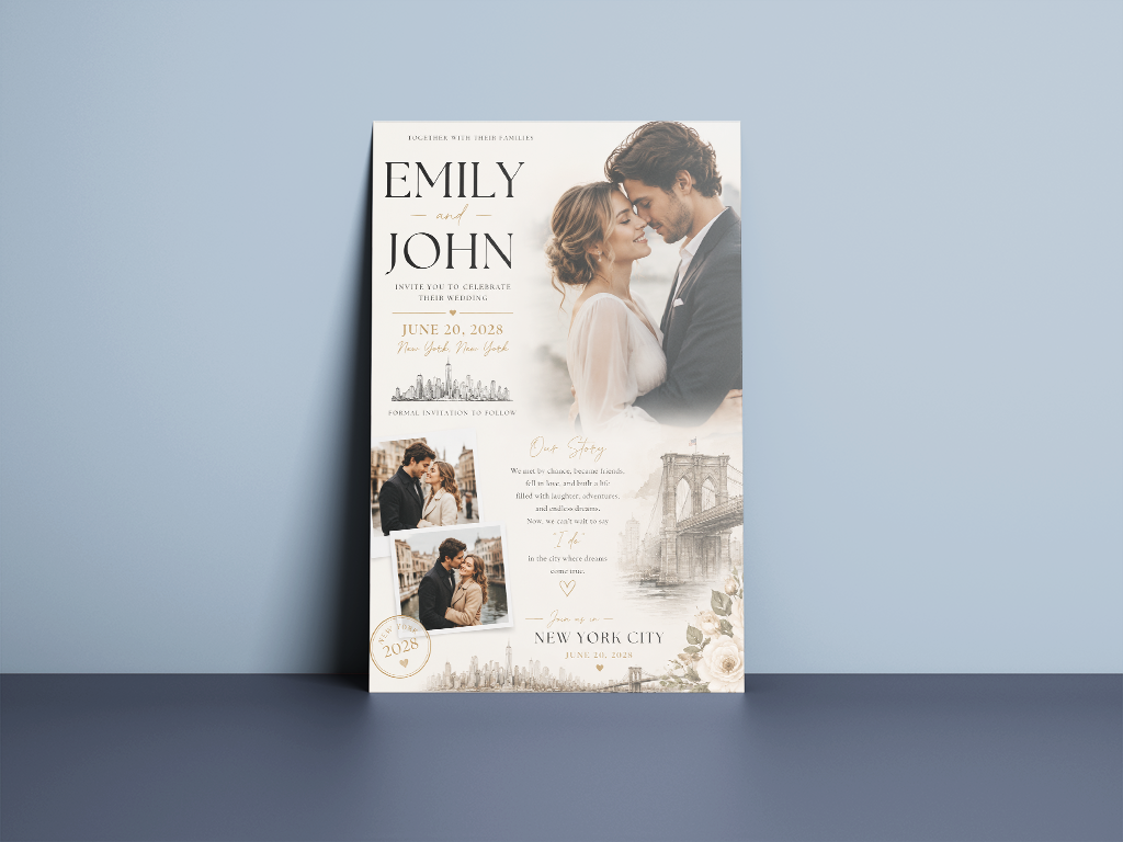 wedding card design personalization