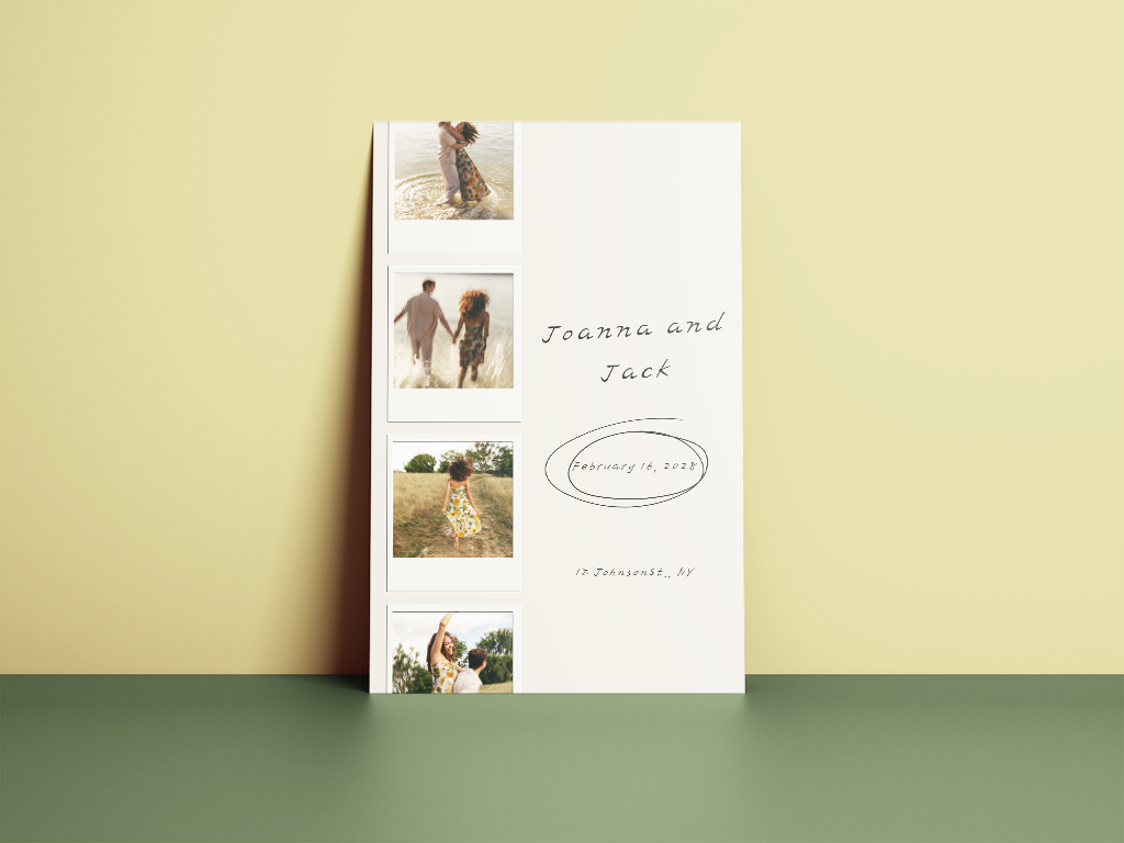 wedding card design photo centric