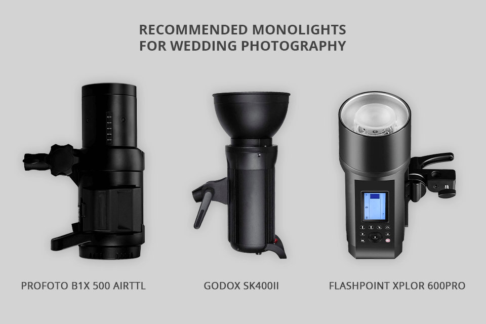 wedding photography gear monolights