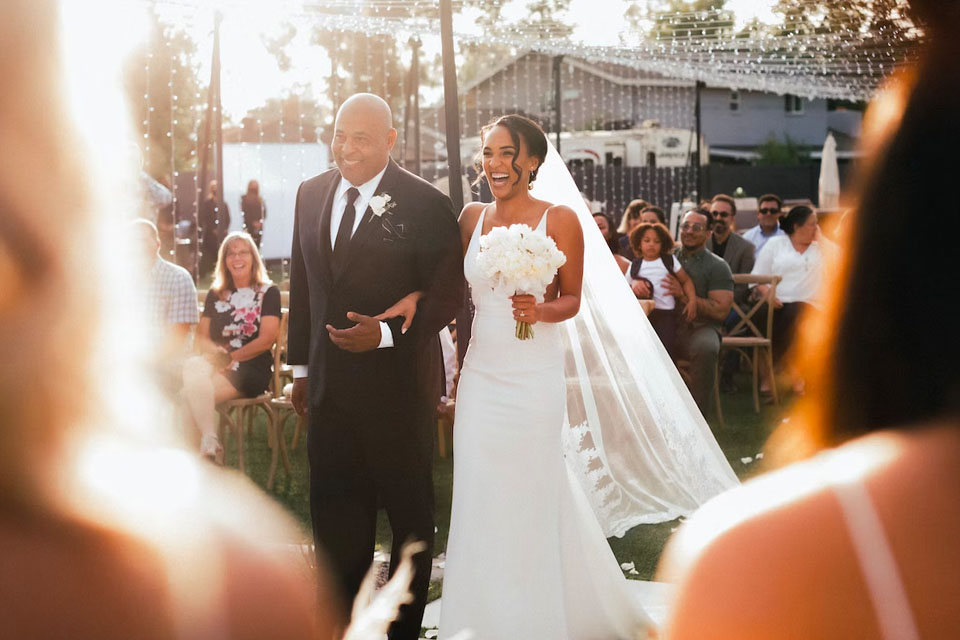 wedding videographer checklist during the ceremony