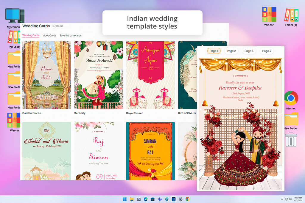 wedmegood free wedding card maker