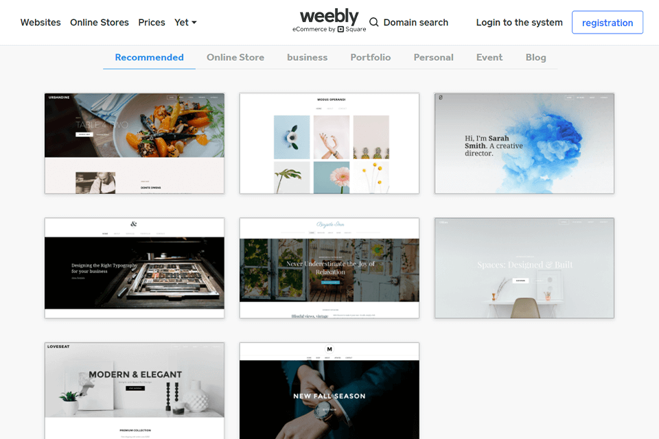 weebly webflow alternative interface
