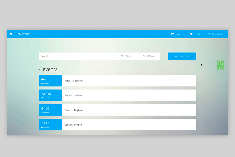 weezevent interface attendance reports