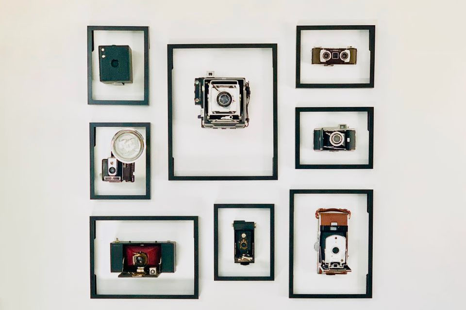 what to do with old cameras wall mount