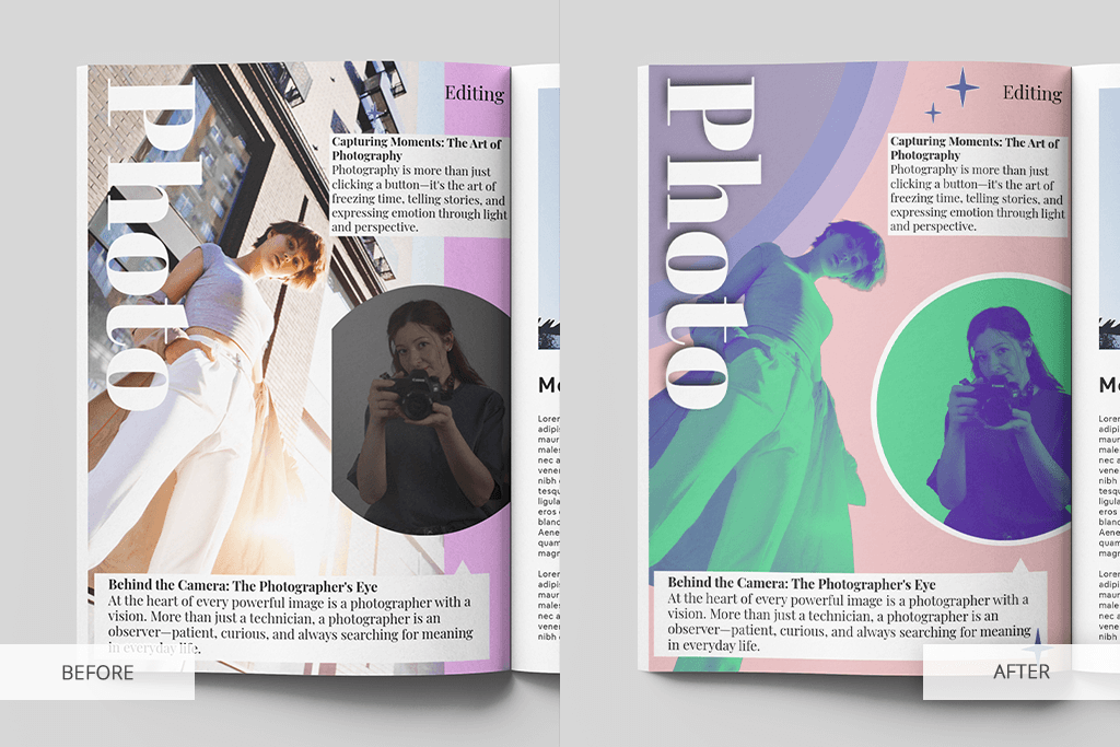 when layout meets retouching