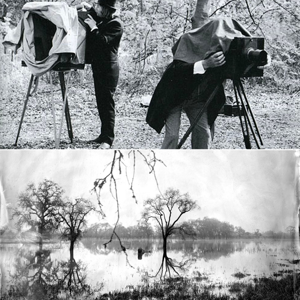 when were cameras created wet plate prints and dry plates
