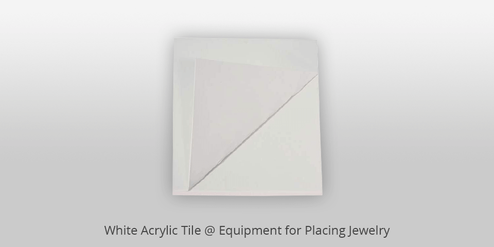 white acrylic tile jewelry photography kit