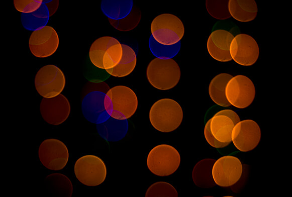 superposition de bokeh blanc