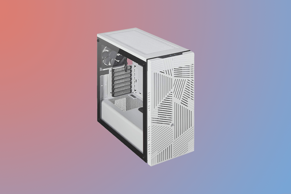 white computer case