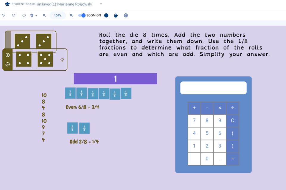 whiteboard chat grading