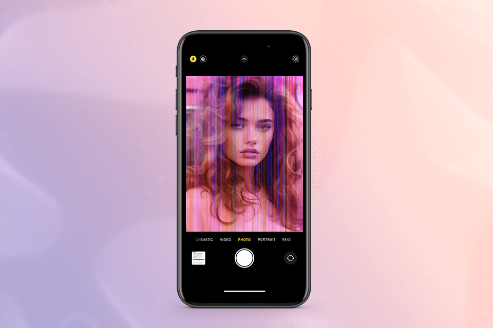 why is my front camera glitching