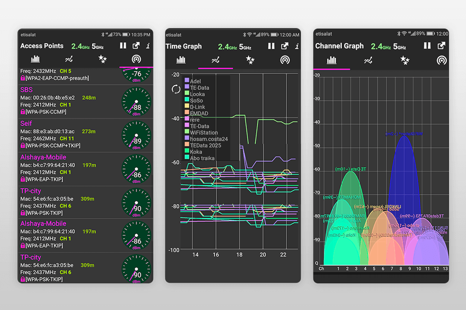 wi-fi analyser android phone repair software interface