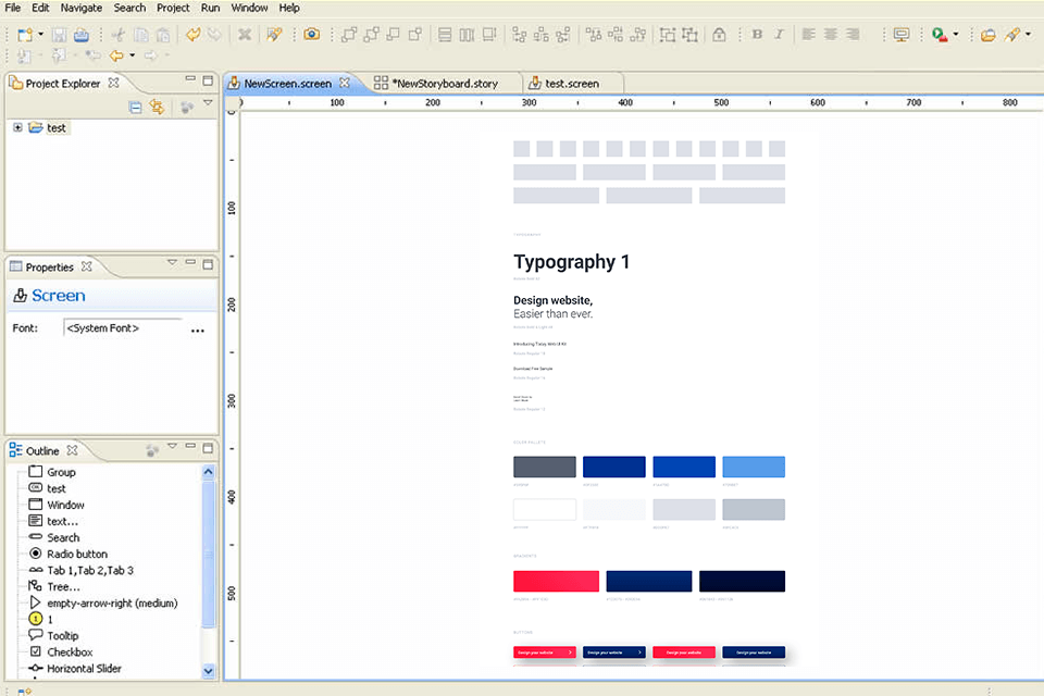 wireframesketcher ui design software interface
