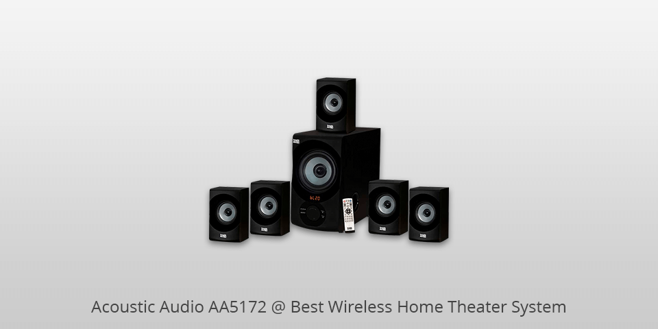 wireless home theater system acoustic audio aa5172