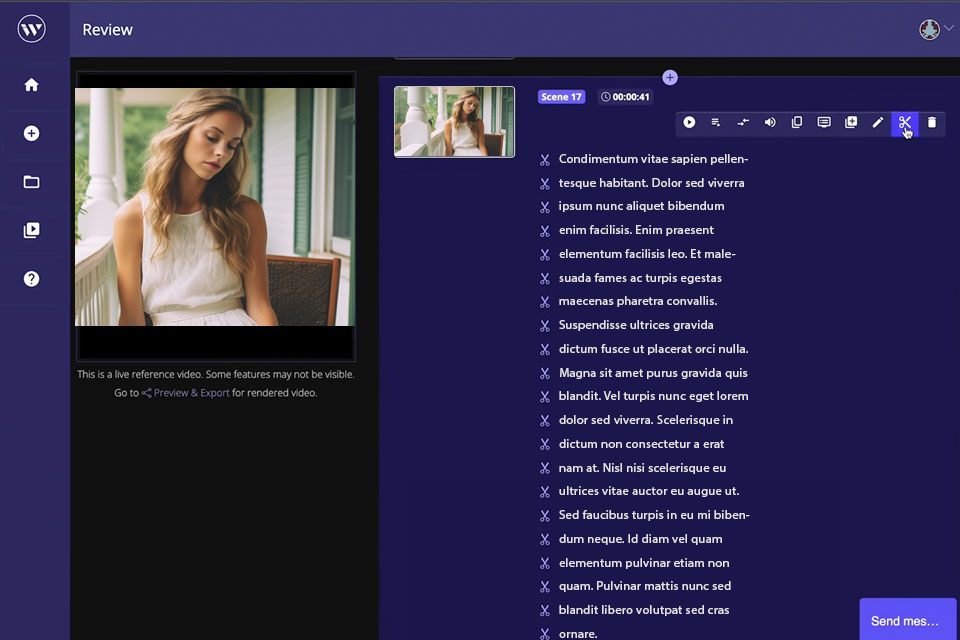 wisecut ai video editor interface