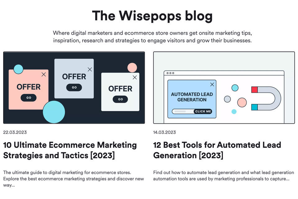wisepops platform blog
