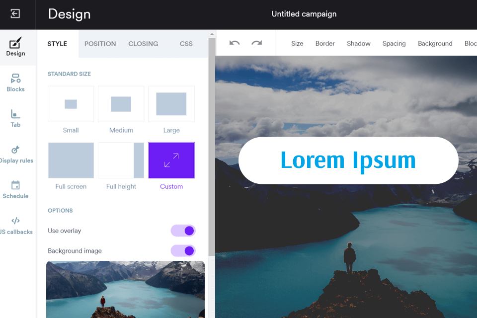 wisepops platform interface