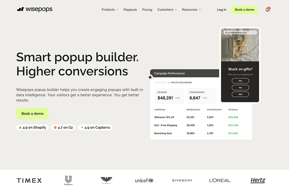 wisepops popup builder for wordpress