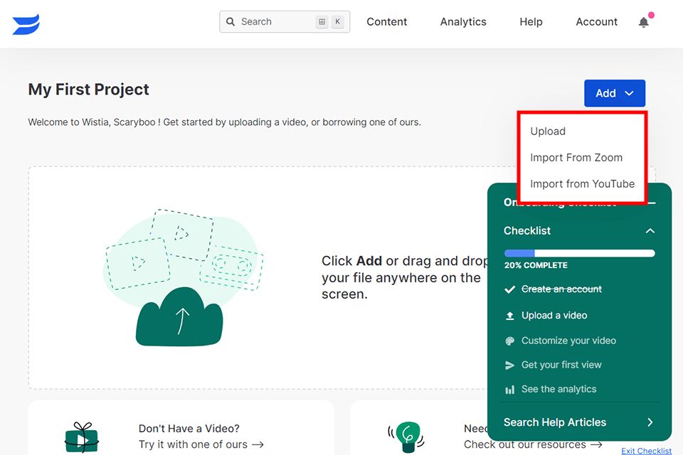 wistia to help start an online gear store