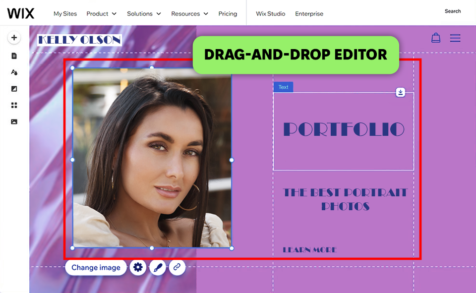 wix squarespace alternative interface