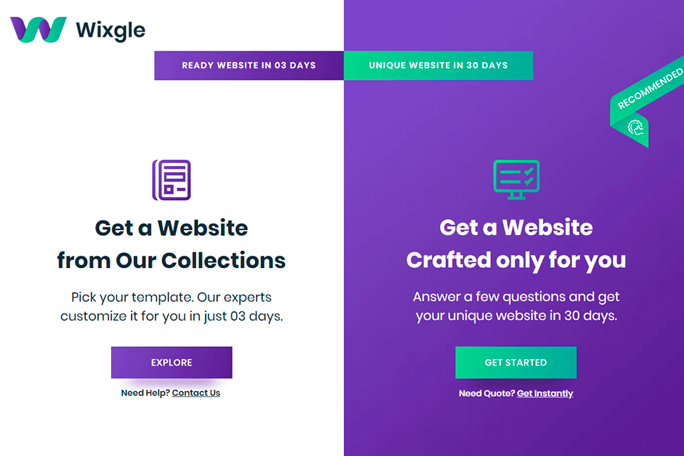 wixgle interface