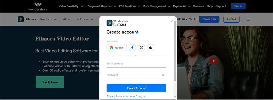 wondershare filmora id