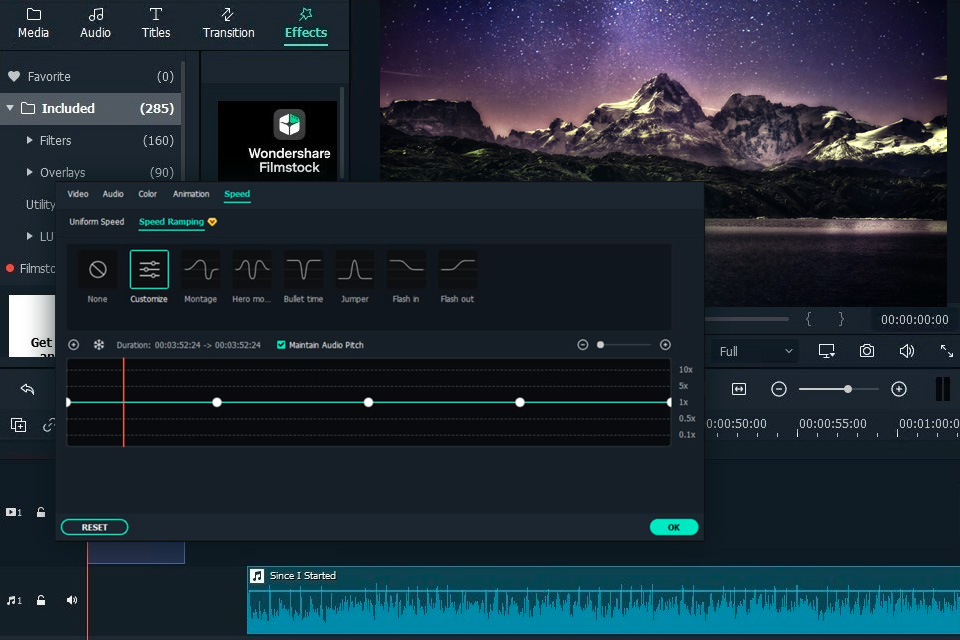 wondershare filmora shotcut alternative interface