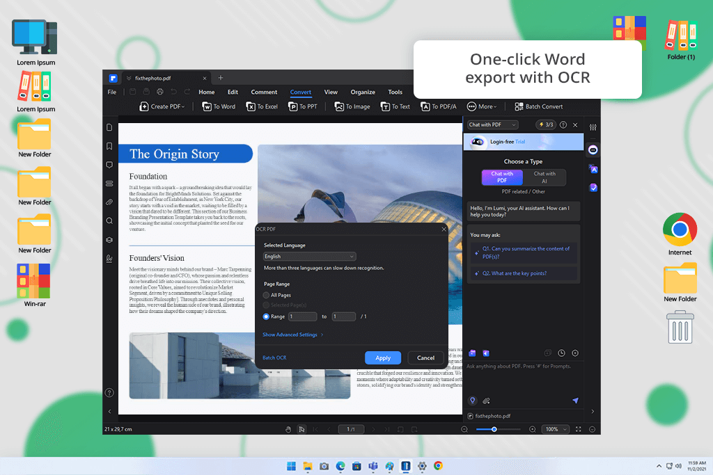wondershare pdfelement free pdf to word converter