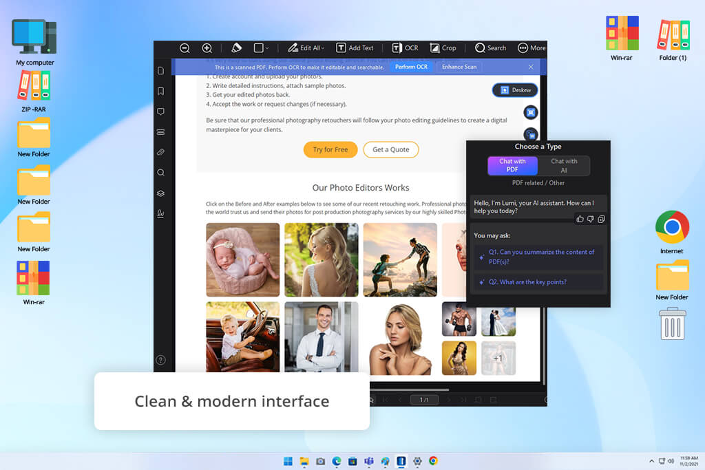 wondershare pdfeelement interface