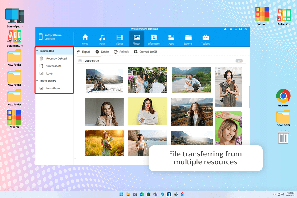wondershare tunesgo interface