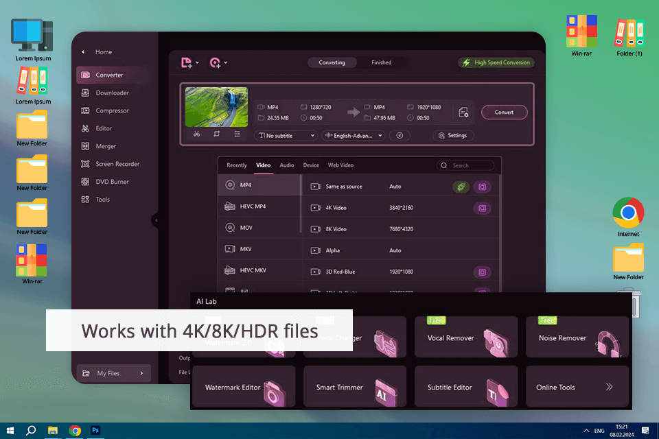 wondershare uniconveter interface