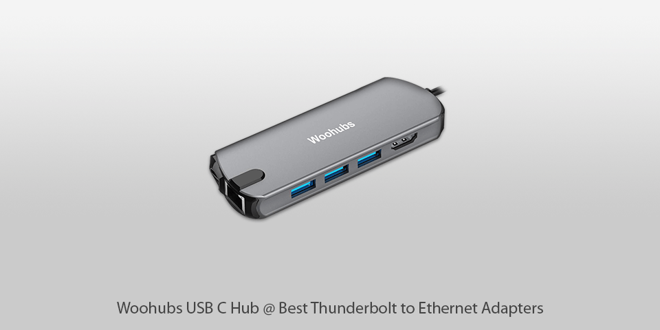 woohubs usb c hub thunderbolt to ethernet adapter