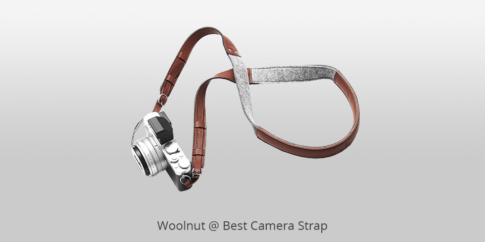 woolnut camera strap