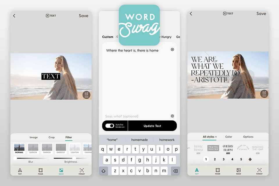 word swag add caption to photo app